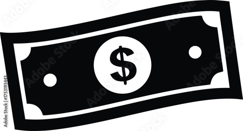dollar bill icon, banknote symbol