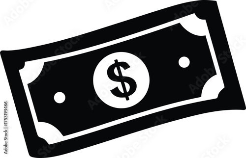 dollar bill icon, currency symbol