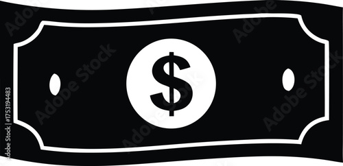 dollar bill vector, greenback illustration