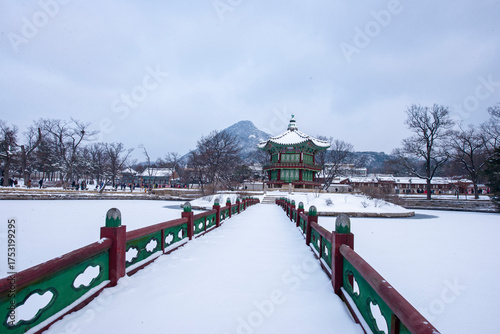 Gyeongbokgung Palace Winter, South korea.