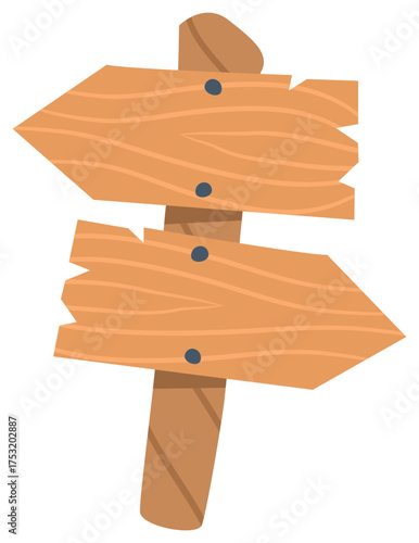 Camping themed photo of a wooden trail sign with arrows, suitable for outdoor, adventure, hiking, camping, nature, travel content. 