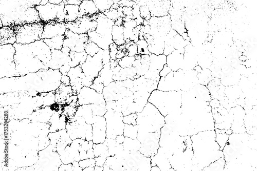 Cracked Concrete Wall Texture Abstract Background.