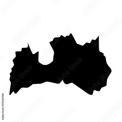 map silhouette vector