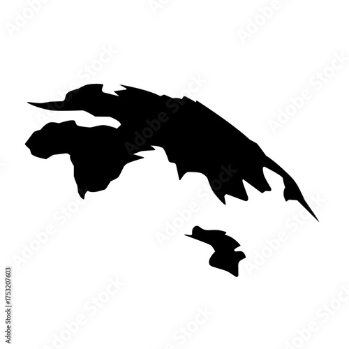 map silhouette vector
