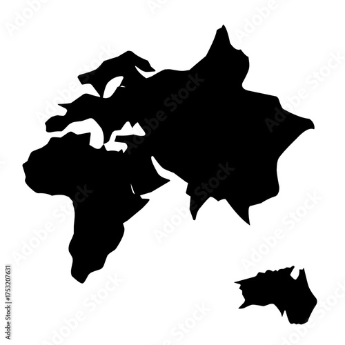 map silhouette vector