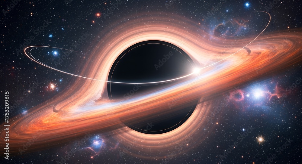 Fototapeta premium Black Hole Event Horizon deep space
