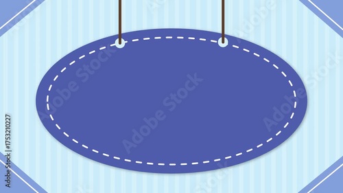 Cute frame background with stripes and signs