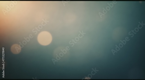 Soft bokeh lights and hazy atmosphere
