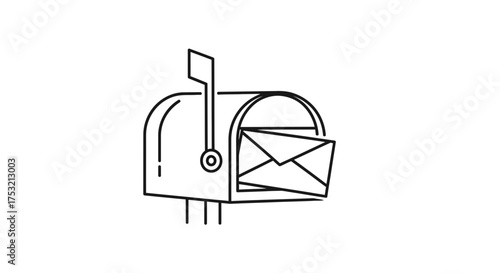 mailbox with letter