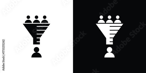 sales conversion icon fill vectors set for ui.