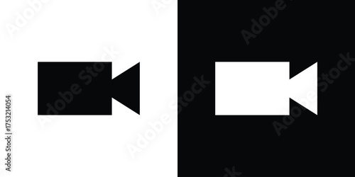 Video call icon fill vectors set for ui.