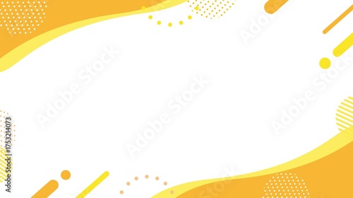 Cute and pop geometric business frame background
