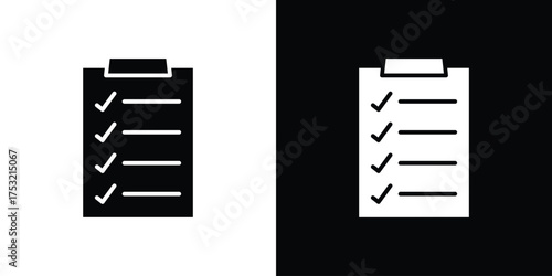 Survey icon fill vectors set for ui.