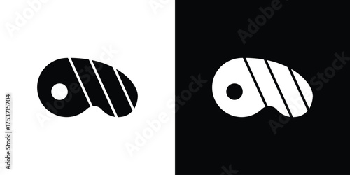 Steak icon fill vectors set for ui.