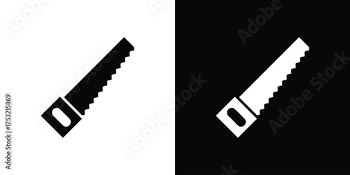 Saw icon fill vectors set for ui.