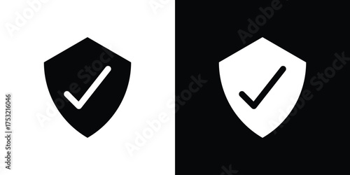 Safe icon fill vectors set for ui.