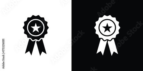 Rosette icon fill vectors set for ui.