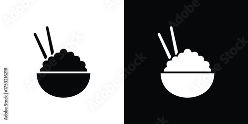 Rise Bowl icon fill vectors set for ui.