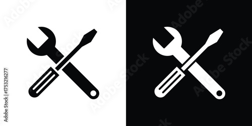 Repair tools icon fill vectors set for ui.