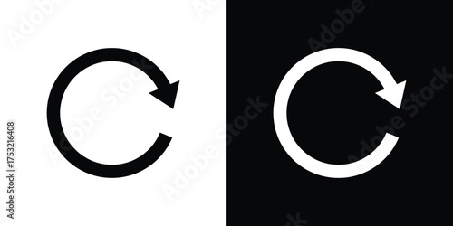 Refresh icon fill vectors set for ui.
