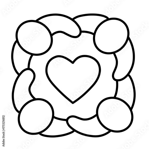 Charity icon vector