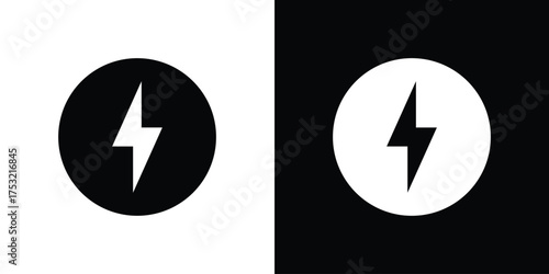 Power icon fill vectors set for ui.