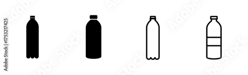 Bottle icon set. bottle vector icon