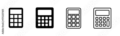 Calculator icon set. Accounting calculator icon. calculator vector