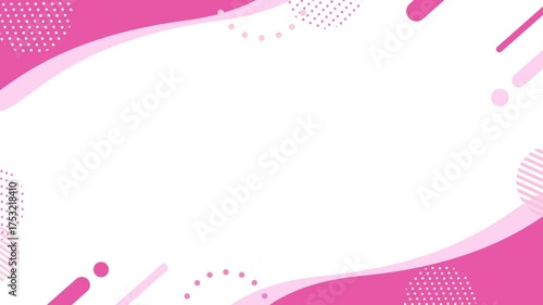 Cute and pop geometric business frame background