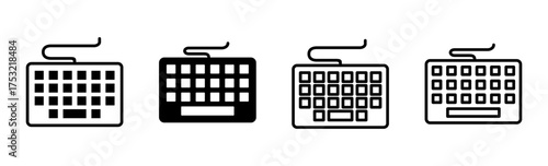 Keyboard icon set. keyboard vector symbol