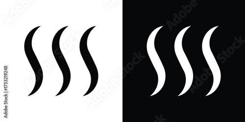 Heat icon fill vectors set for ui.