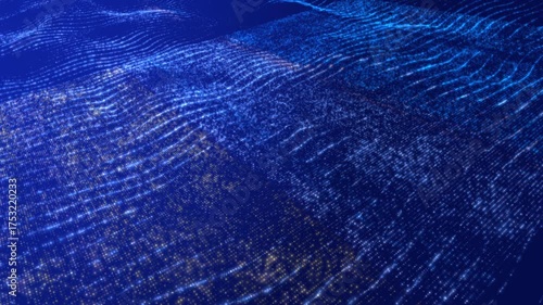 Abstract Blue Waves Flowing Underwater Ripples and Light Patterns.
