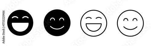 smile icon set. smile emoticon icon. feedback