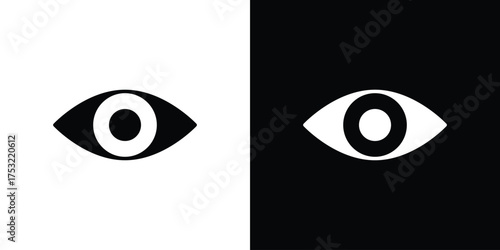 Eye icon fill vectors set for ui.