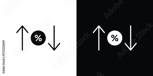 Exchange rate icon fill vectors set for ui.