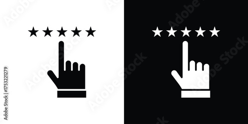 Customer feedback icon fill vectors set for ui.
