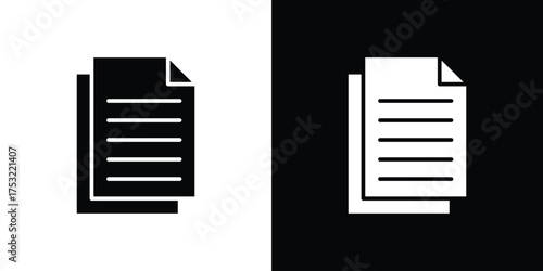 Copy icon fill vectors set for ui.