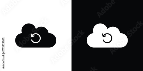 Backup icon fill vectors set for ui.