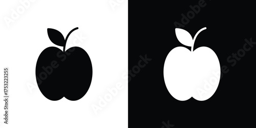 Apple icon fill vectors set for ui.