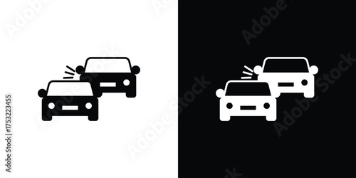 Accident icon fill vectors set for ui.
