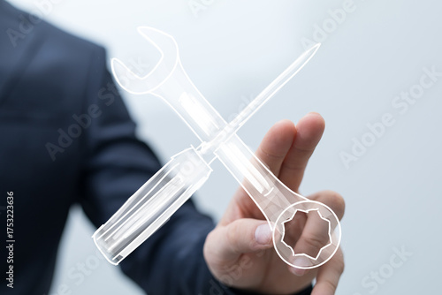 Image of a businessman's ha...