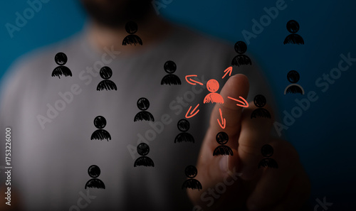 Image of a hand selecting a...