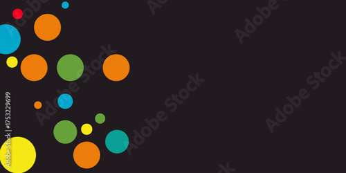 Colorful abstract background banner template