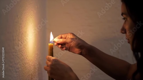 Illuminating the Darkness Lighting a Candle for Hope and Serenity