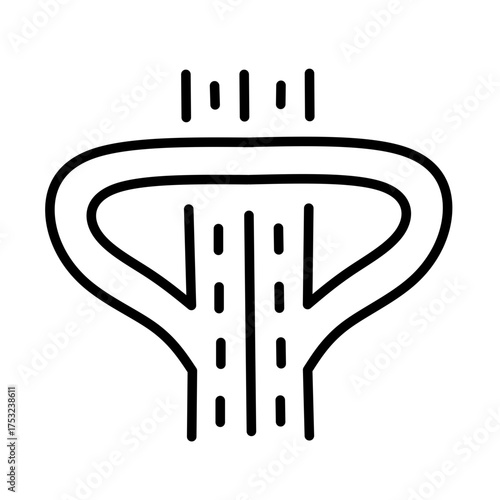 Road line vector