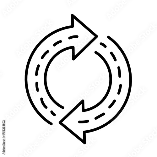 Road line vector