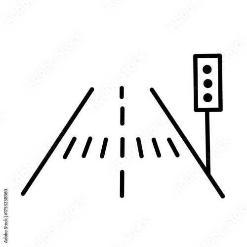 Road line vector