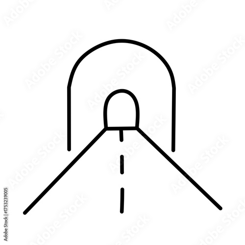 Road line vector