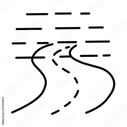 Road line vector