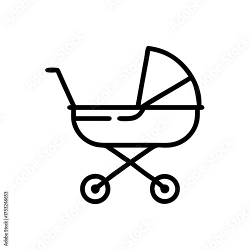 Baby stroller, a symbol of parenthood and care